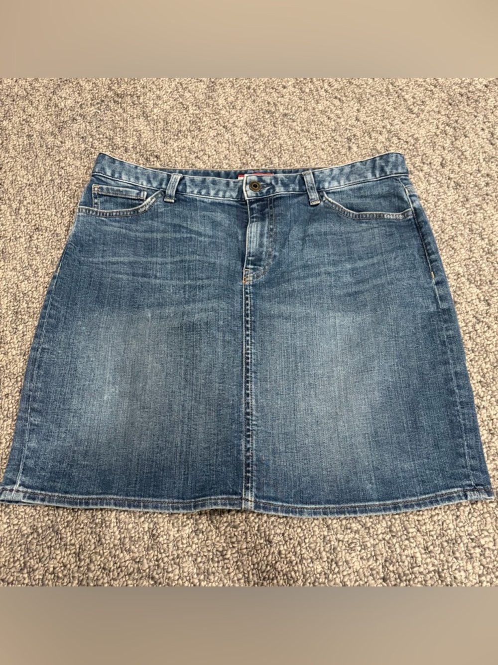 SALE Tommy Hilfiger Classic Blue Denim A-Line Skirt